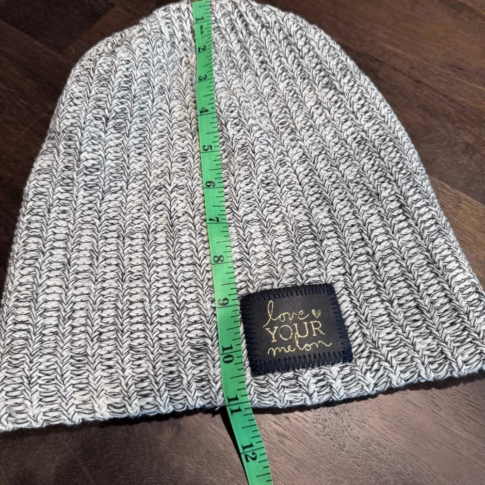 Love Your Melon Black and White‎ Knit Hat